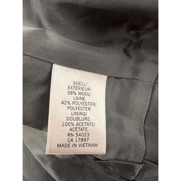 Banana Republic Women’s Military Style Gray Fitted Jacket Size 0P - Picture 11 of 16